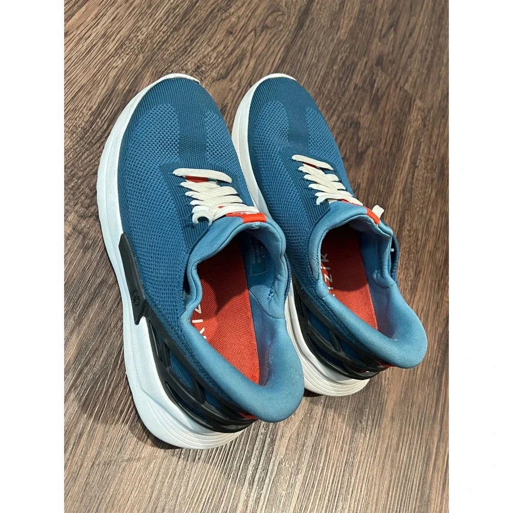 Kizik Lima Deep Sea Blue Hands Free Slip On Sneakers Mens 5.5 Womens 7 F.A.S.T.